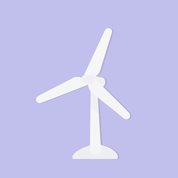 Windturbine papier milieu hand ambacht element