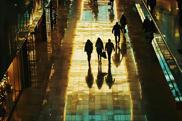 Gratis foto winkelcentrum in filmische stijl