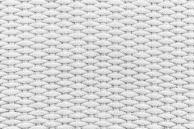 Witte en grijze kleur van touw textuur en oppervlak voor achtergrond