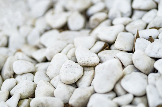 Witte kiezelstenen steen textuur en achtergrond