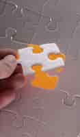 Gratis foto witte puzzel