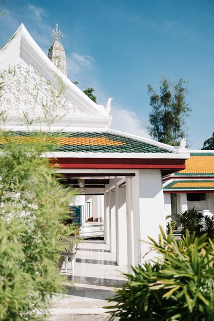 witte Thaise tempel en boom