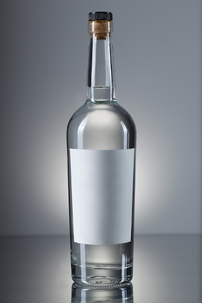 Wodka fles geïsoleerd