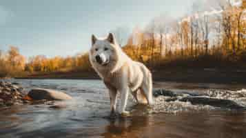 Gratis foto wolf in natuurlijke omgeving