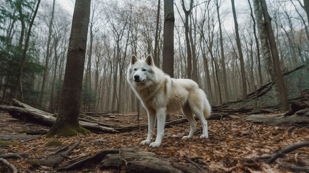 Wolf in natuurlijke omgeving