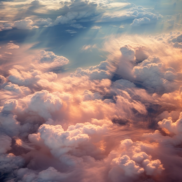 Wolken in fantasie stijl.