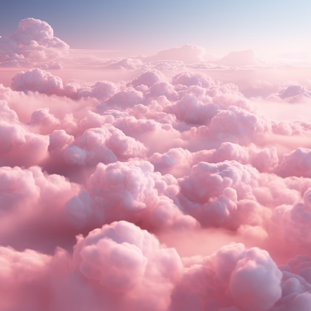 Wolken in fantasie stijl.