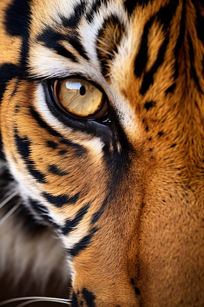 Gratis foto wrede tijger in de natuur