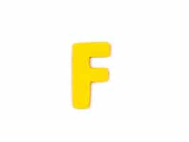 Gratis foto yellow letter f