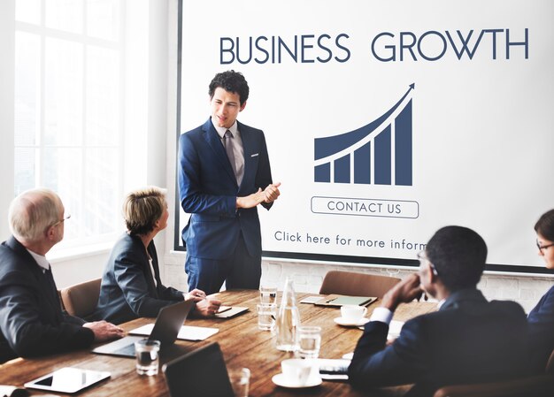Zakelijk succes rapport grafiek concept