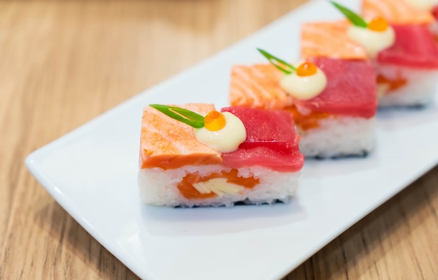 Zalm verbrand en Tonijn Nigiri