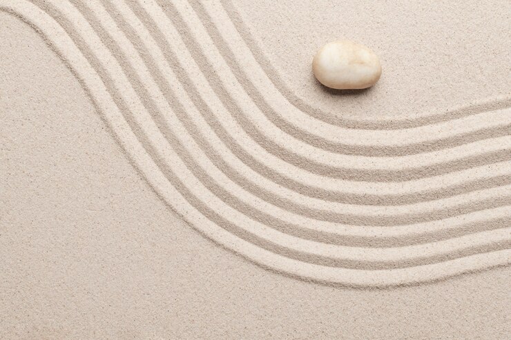 Gratis Foto zand oppervlaktetextuur achtergrond kunst van evenwicht concept