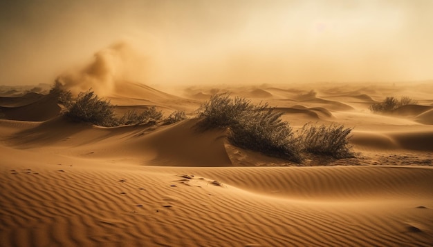 Gratis foto zandduinen in de sahara woestijn