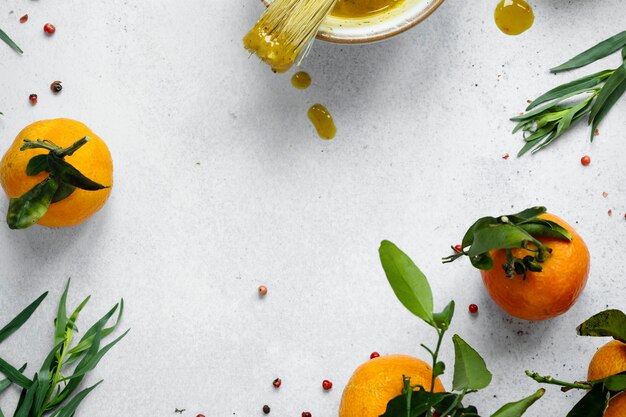 Zelfgemaakte honing mosterdsaus in een kom food fotografie