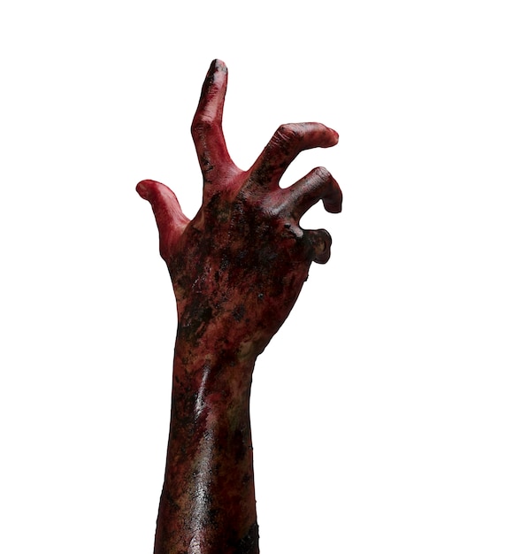 Zombie hand. Halloween thema concept.