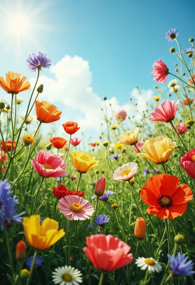 Gratis Foto zomer bloemen weide