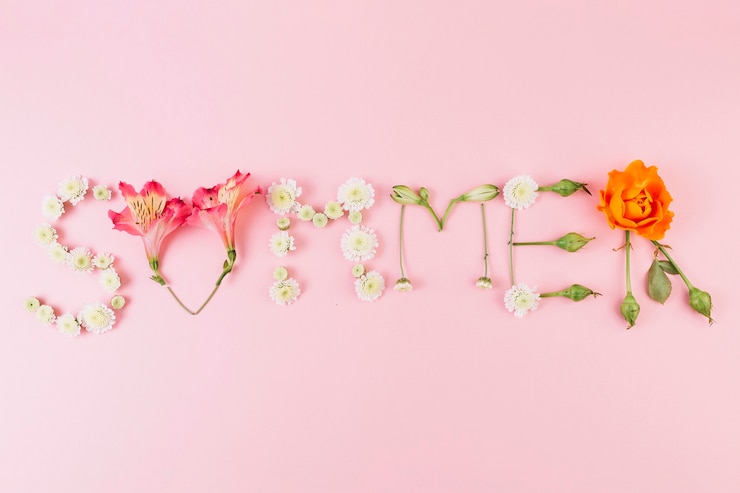 Gratis Foto zomer schrijven van bloemen