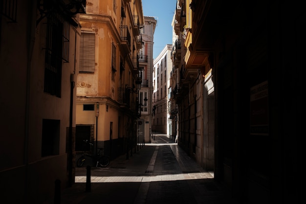 Zonnig stadslandschap