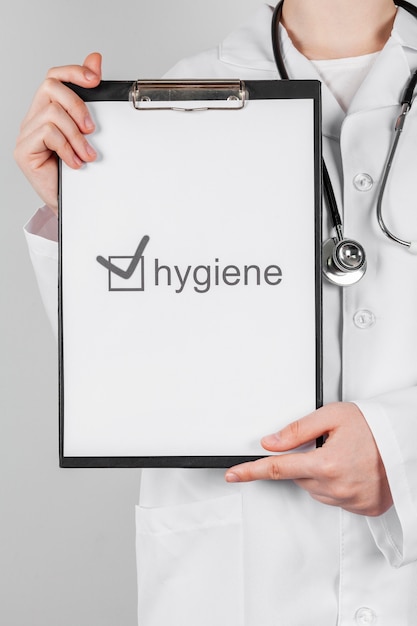 Gratis foto zorg voor hygiëne