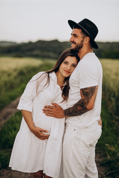 Zwanger paar, wachtend op een baby