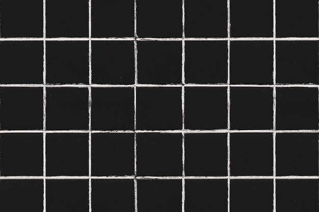 Zwarte vierkante betegelde textuurachtergrond