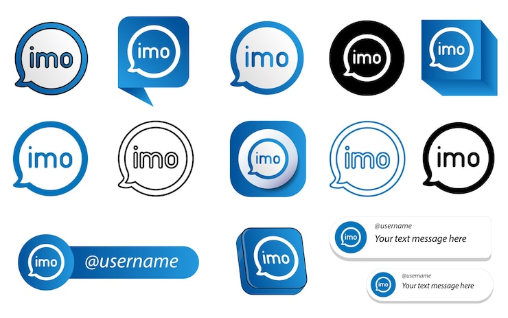 Gratis Vector 14 imo audio video sociale media pictogrampakket