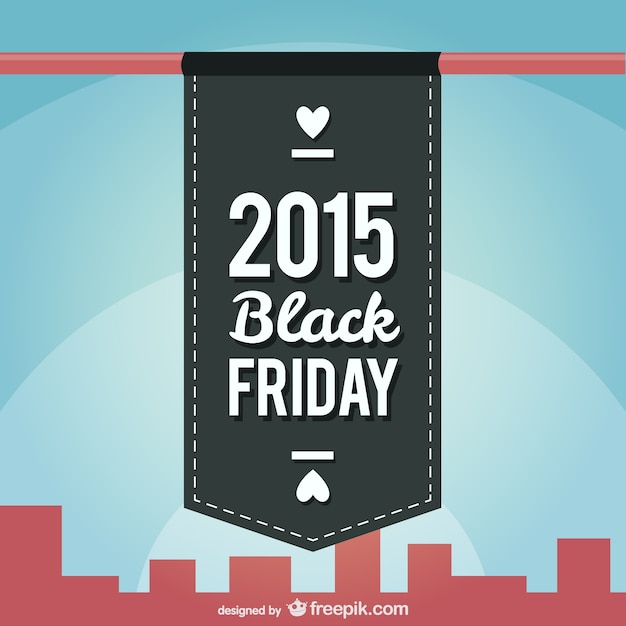 Gratis vector 2015 black friday label