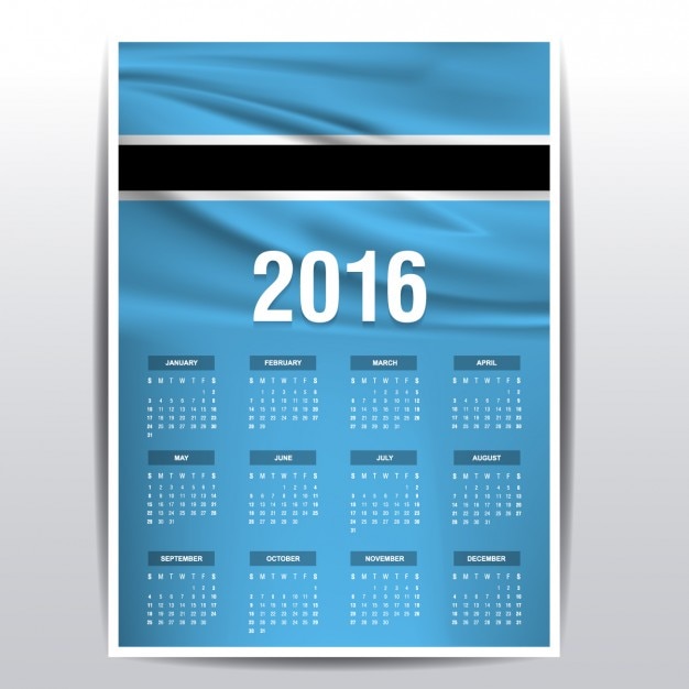 2016 kalender van botswana