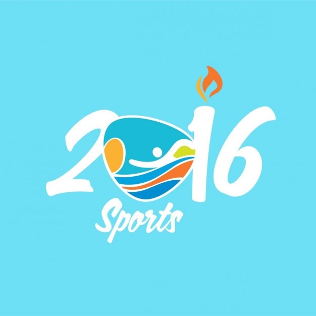 Gratis vector 2016 sport logo achtergrond