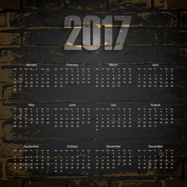 Ambient handelaar januari Pagina 2 | Kalender 2017 Afbeeldingen - Gratis downloaden op Freepik