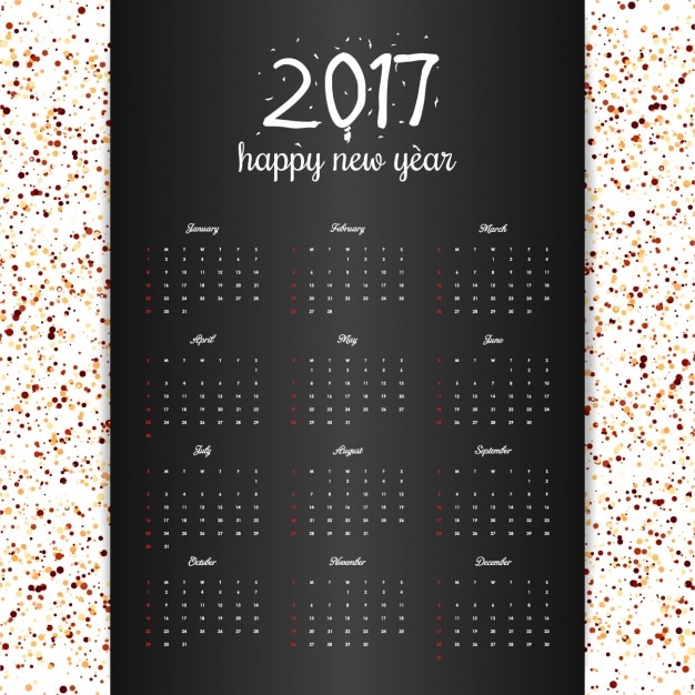 2017 kalender ontwerp