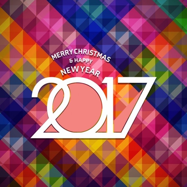 Gratis vector 2017 nieuwe jaar creatief ontwerp