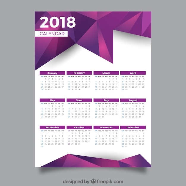 2018 kalender