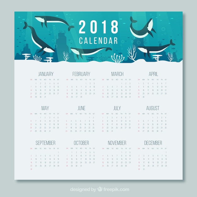 2018 kalender