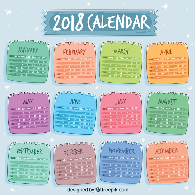 2018 kalender