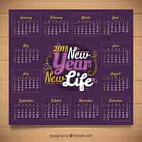 Gratis vector 2018 kalender