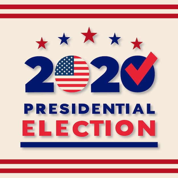 2020 Amerikaanse presidentsverkiezingen concept