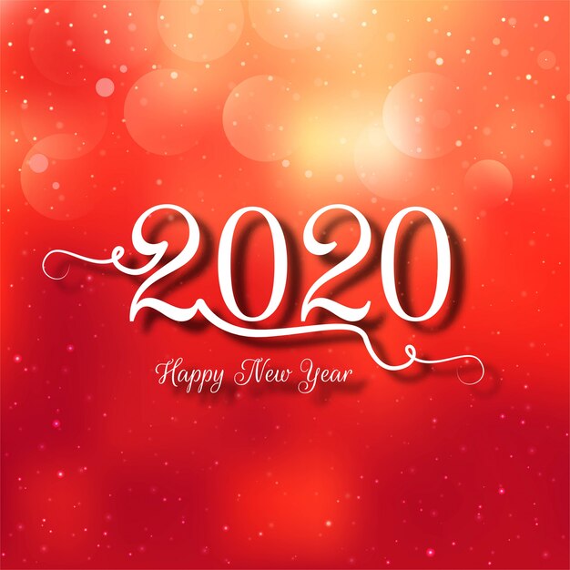 2020 nieuwjaarsvieringskaart