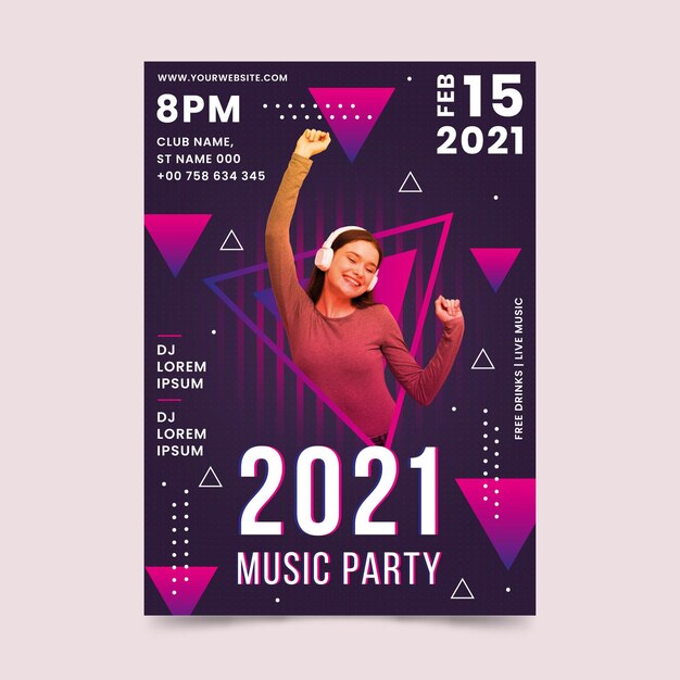 2021 muziekevenement poster