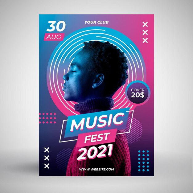 2021 muziekevenement poster