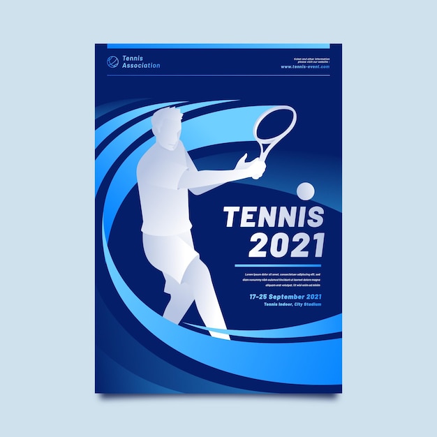 Gratis vector 2021 sportevenement poster