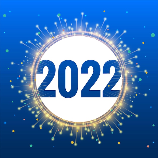 2022 gelukkig nieuwjaar wenskaart achtergrond