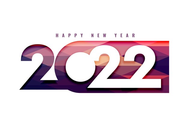2022 gelukkig nieuwjaarsgroetontwerp in papercut-stijl