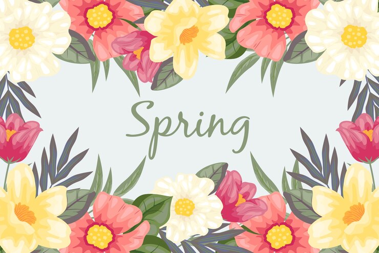 Gratis Vector 2d vintage bloementhema voor achtergrond