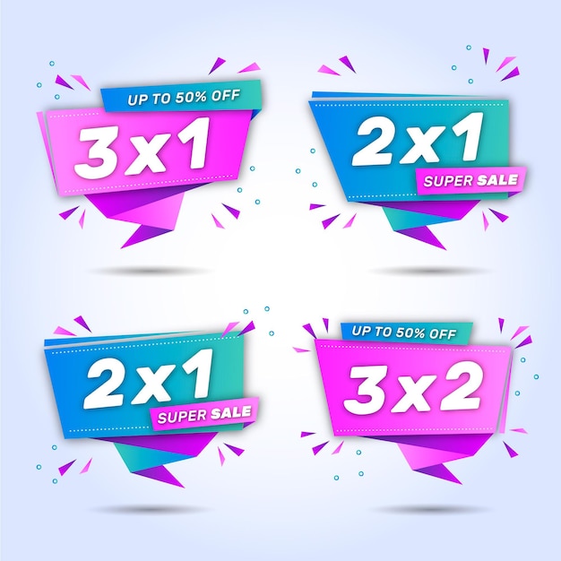 2x1 promotielabels