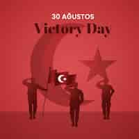 Gratis vector 30 agustos illustratie