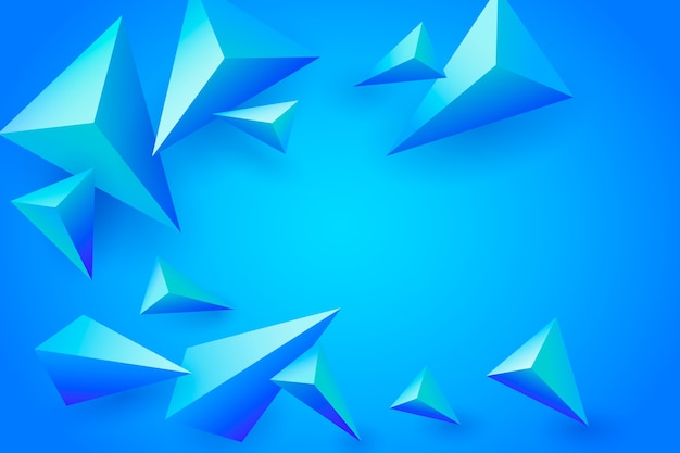 3d blauwe veelhoekige achtergrond