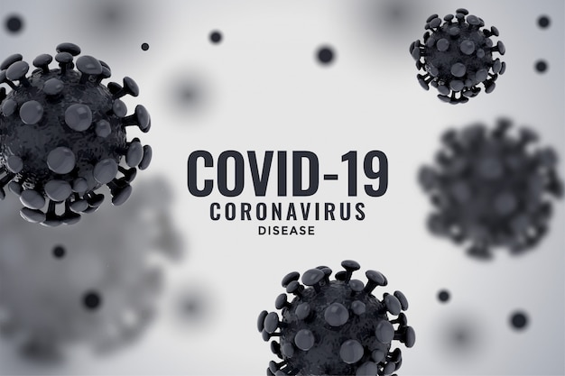 3D-coronavirusinfectie verspreidde covid-19 pandemische achtergrond