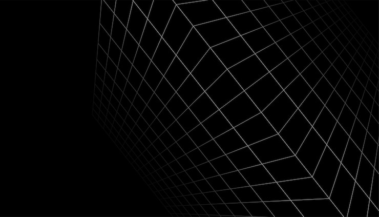 Gratis Vector 3d geometrische kubieke raster lay-out vector ontwerp