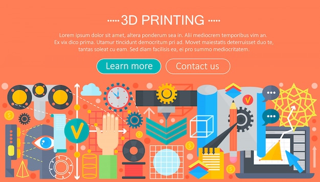 3d-printer technologie concept